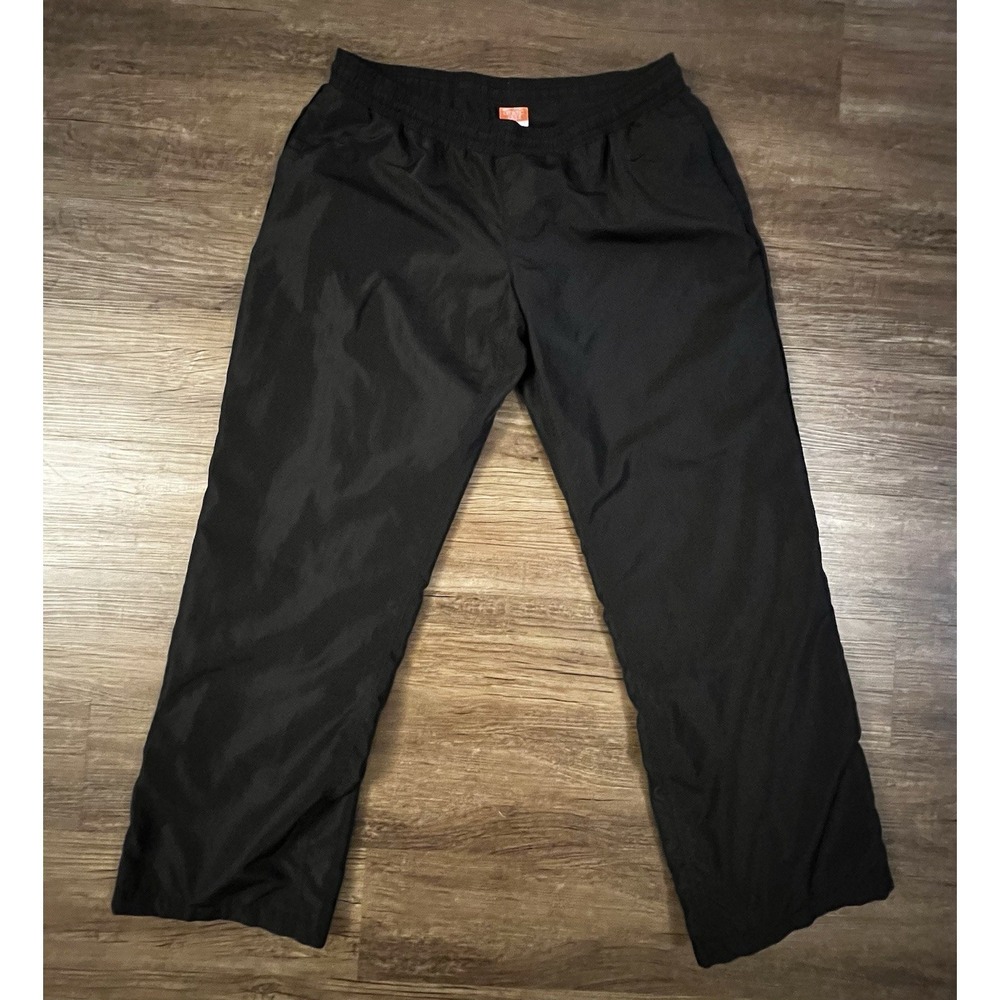 The Athletic Dept Nike Woven Mesh Lined Black Track Pants Mens Size Large D9